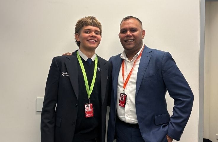Murray with Customer Service Ambassador, Antwon Riley