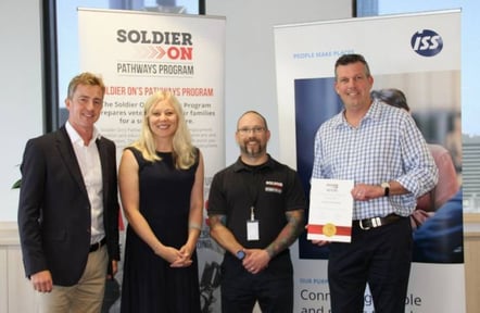 Soldier On Pledge signing with ISS leadership