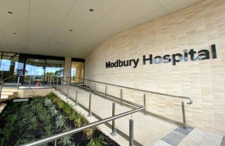 Entrance to modbury hospital