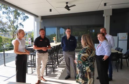 ISS P&C team members meet with Mates4Mates team members